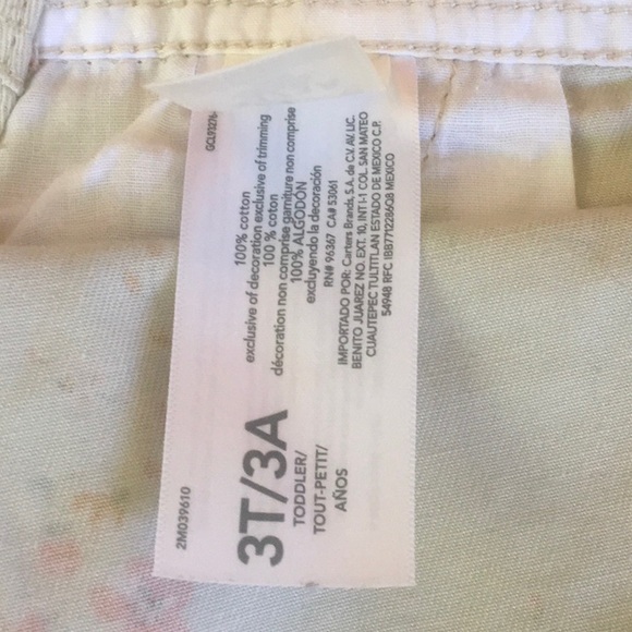 Like New! OshKosh Classic Overalls in Floral Pattern, Size 3T - Picture 11 of 11